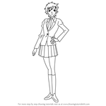 How to Draw Masumi Sera from Detective Conan