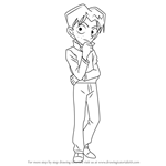 How to Draw Mitsuhiko Tsuburaya from Detective Conan