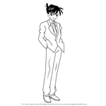 How to Draw Shinichi Kudo from Detective Conan
