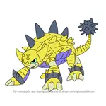 How to Draw Ankylomon from Digimon