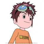 How to Draw Davis Motomiya's Son from Digimon