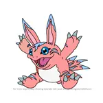 How to Draw Elecmon from Digimon