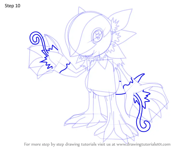 How to Draw Floramon from Digimon (Digimon) Step by Step ...