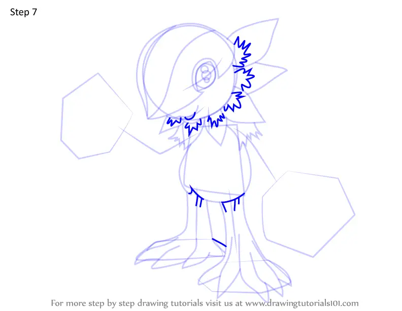 How to Draw Floramon from Digimon (Digimon) Step by Step ...