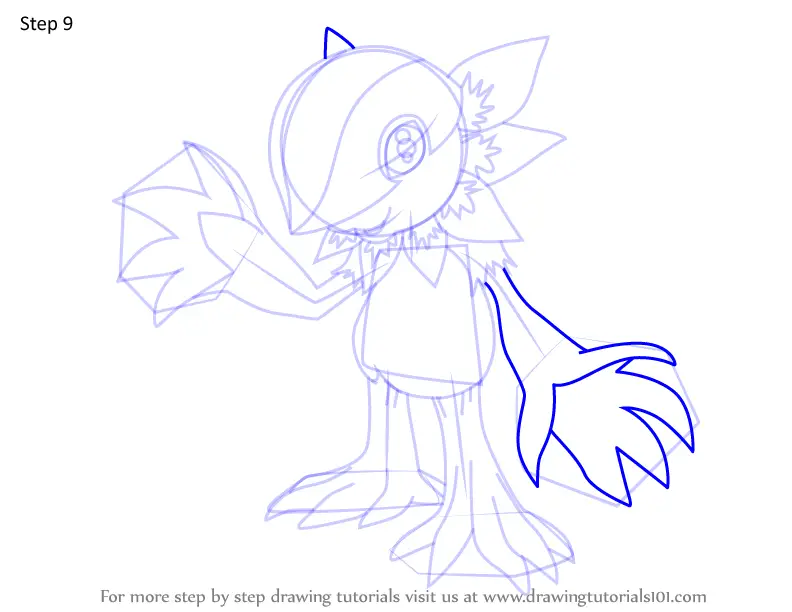 How to Draw Floramon from Digimon (Digimon) Step by Step ...