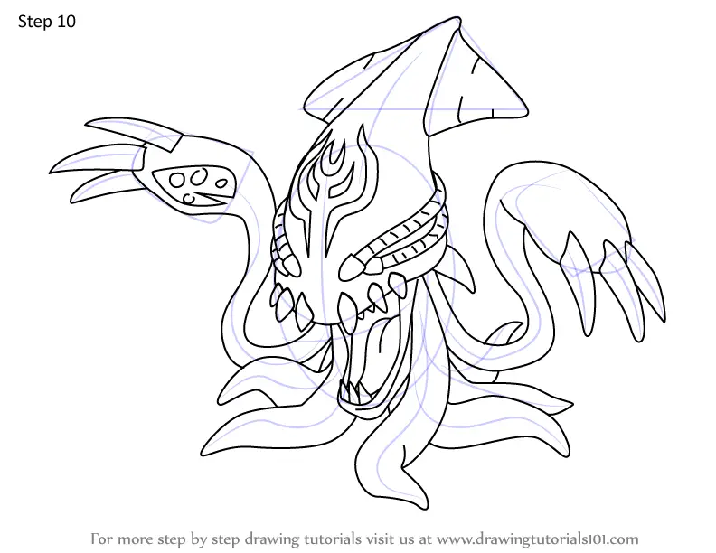 How to Draw Gesomon from Digimon (Digimon) Step by Step ...