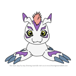 How to Draw Gomamon from Digimon