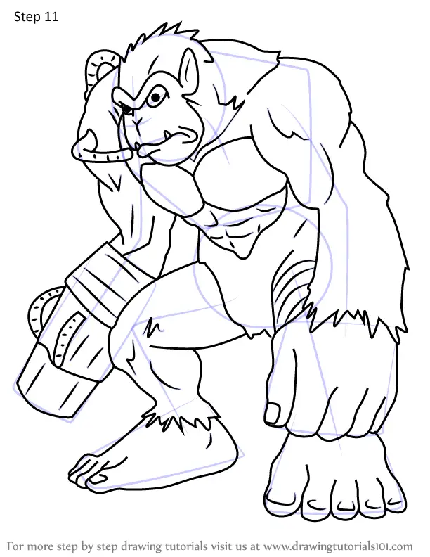 How to Draw Gorillamon from Digimon (Digimon) Step by Step ...