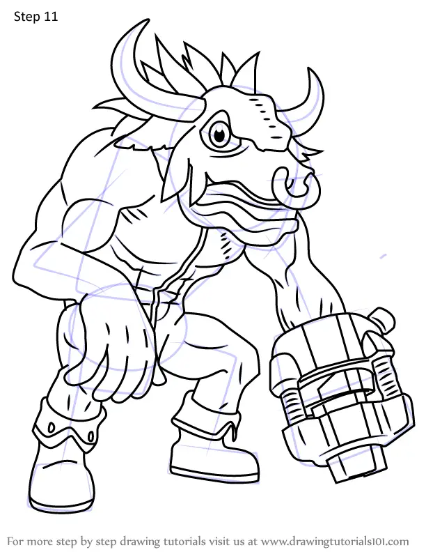 How to Draw Minotarumon from Digimon (Digimon) Step by Step ...