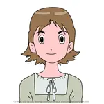 How to Draw Mrs. Motomiya from Digimon