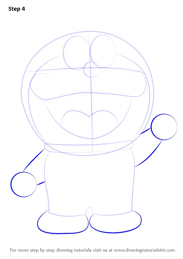 Doraemon Picture Drawing Tutorial  How to Make Doraemon Face Drawing