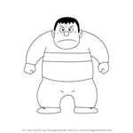 How to Draw Takeshi Gouda from Doraemon