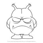 How to Draw King Nikochan from Dr. Slump
