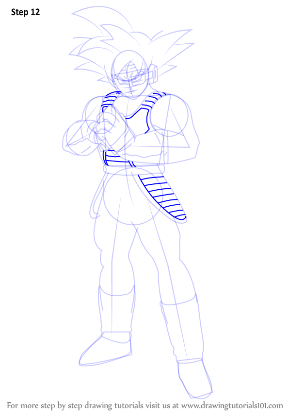 Learn How to Draw Bardock Full Body from Dragon Ball Z ...