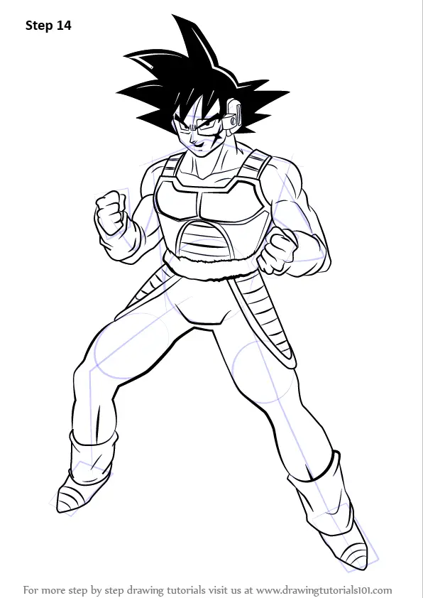 How to Draw Bardock from Dragon Ball Z (Dragon Ball Z) Step by Step ...