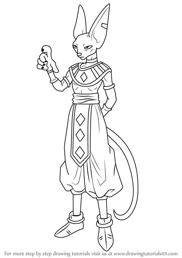 Learn How to Draw Beerus from Dragon Ball Z Dragon Ball Z 
