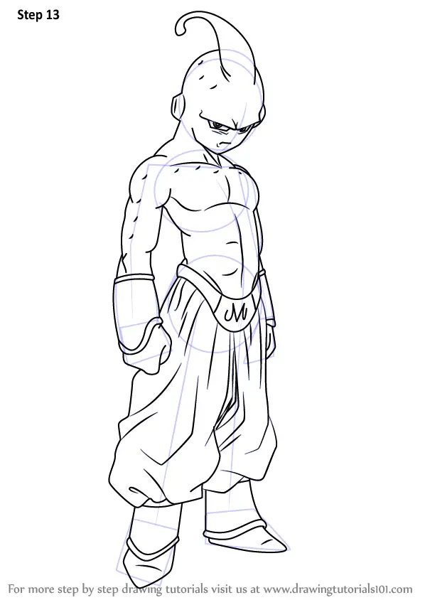 Learn How to Draw Buu from Dragon Ball Z (Dragon Ball Z) Step by Step ...