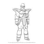 How to Draw Nappa from Dragon Ball Z