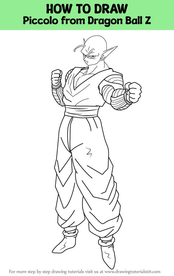 Online classes: How to draw Piccolo Dragon Ball z Drawing series#4 