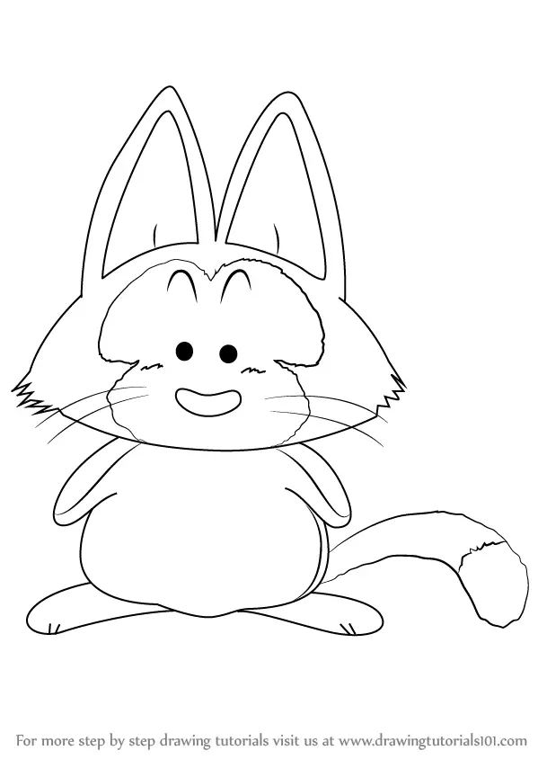 Learn How To Draw Puar From Dragon Ball Z Dragon Ball Z Step By Step Drawing Tutorials