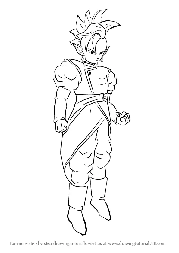 how to draw a dragon ball z kai characters