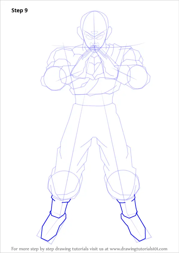 How to Draw Tenshinhan from Dragon Ball Z (Dragon Ball Z) Step by Step ...