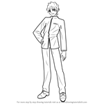 How to Draw Shinji Matou from Fate-stay night