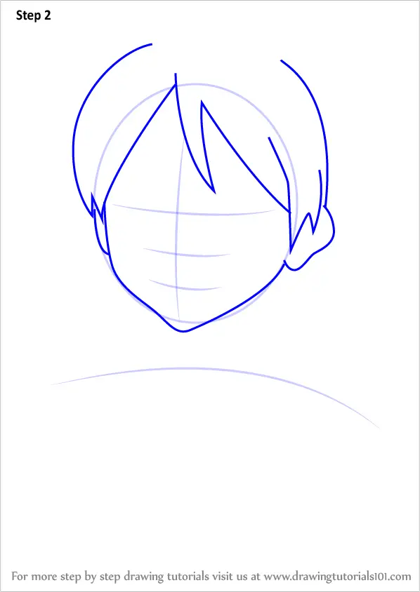 How to Draw Ran Tachibana from Free! (Free!) Step by Step ...