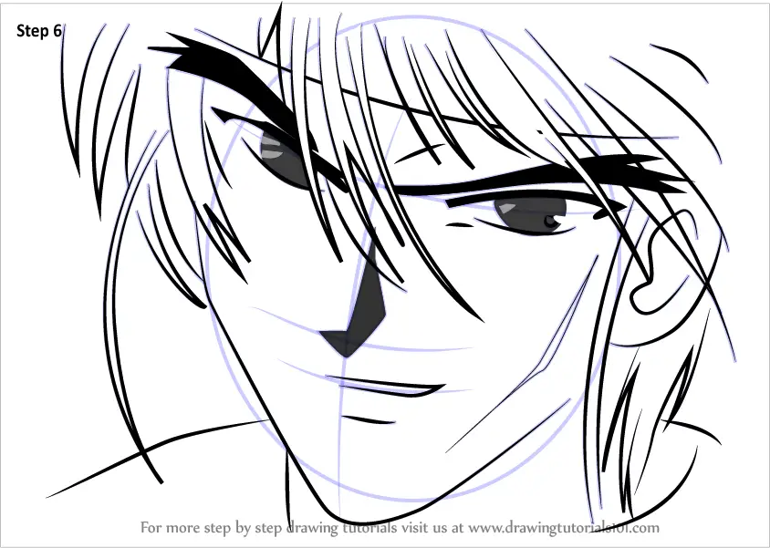 How to Draw Kouji from Fushigi Yuugi (Fushigi Yuugi) Step by Step ...