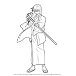 How to Draw Katsura Kotarou from Gin Tama