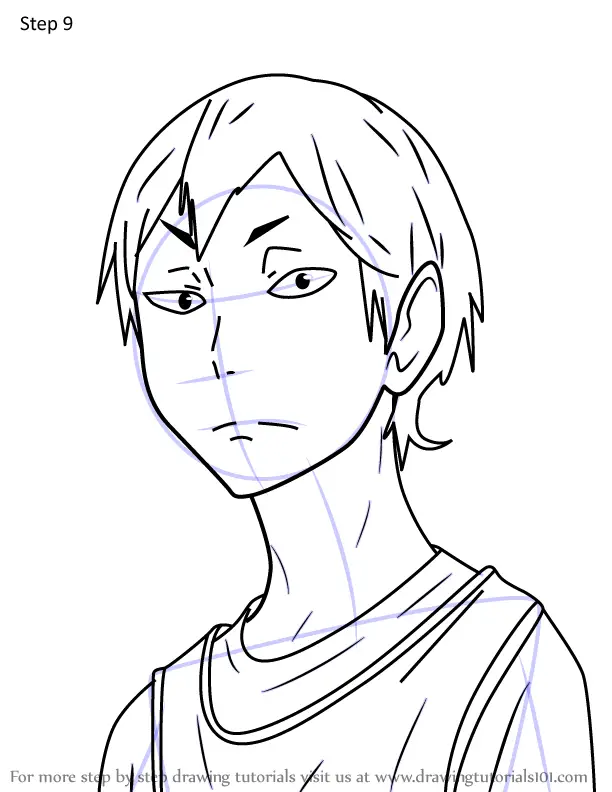 How to Draw Akinori Konoha from Haikyuu!! (Haikyuu!!) Step by Step ...