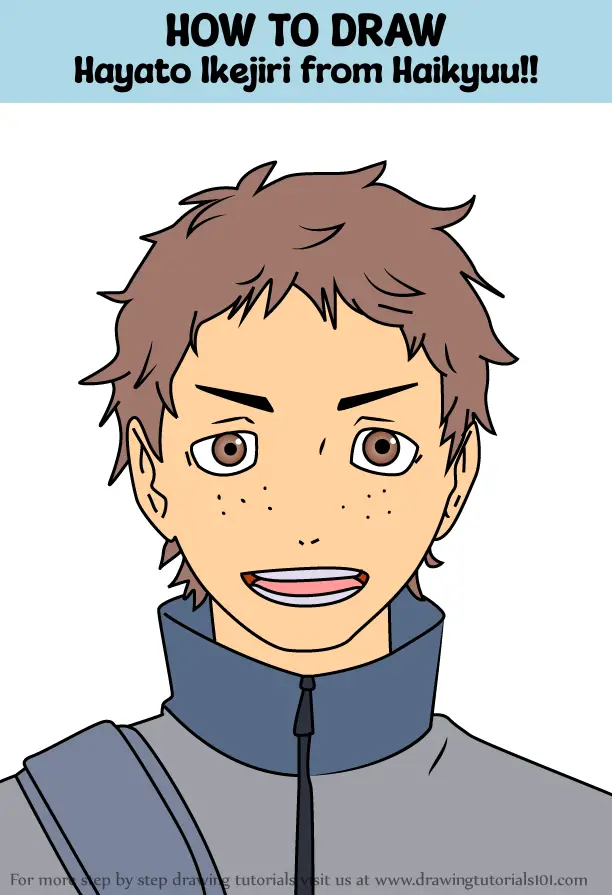 How To Draw Hayato Ikejiri From Haikyuu Haikyuu Step By Step Drawingtutorials Com