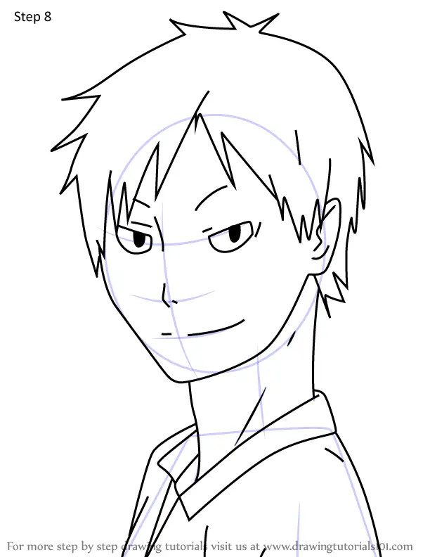 Step by Step How to Draw Hiroki Tamagawa from Haikyuu ...