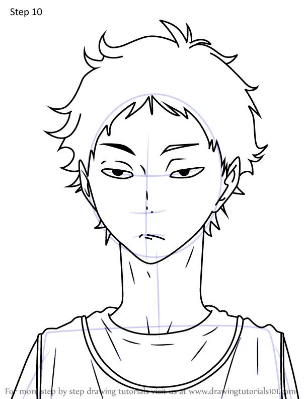 How to Draw Keiji Akaashi from Haikyuu!! (Haikyuu!!) Step by Step ...