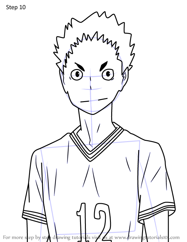 learn how to draw taishi minamida from haikyuu haikyuu step by step drawing tutorials