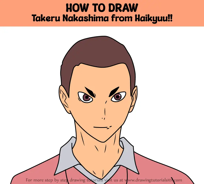 How to Draw Takeru Nakashima from Haikyuu!! (Haikyuu!!) Step by Step ...