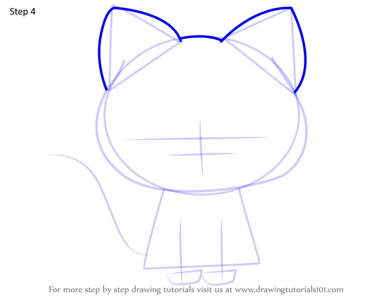 How to Draw Black Opal from Hello Kitty (Hello Kitty) Step by Step ...