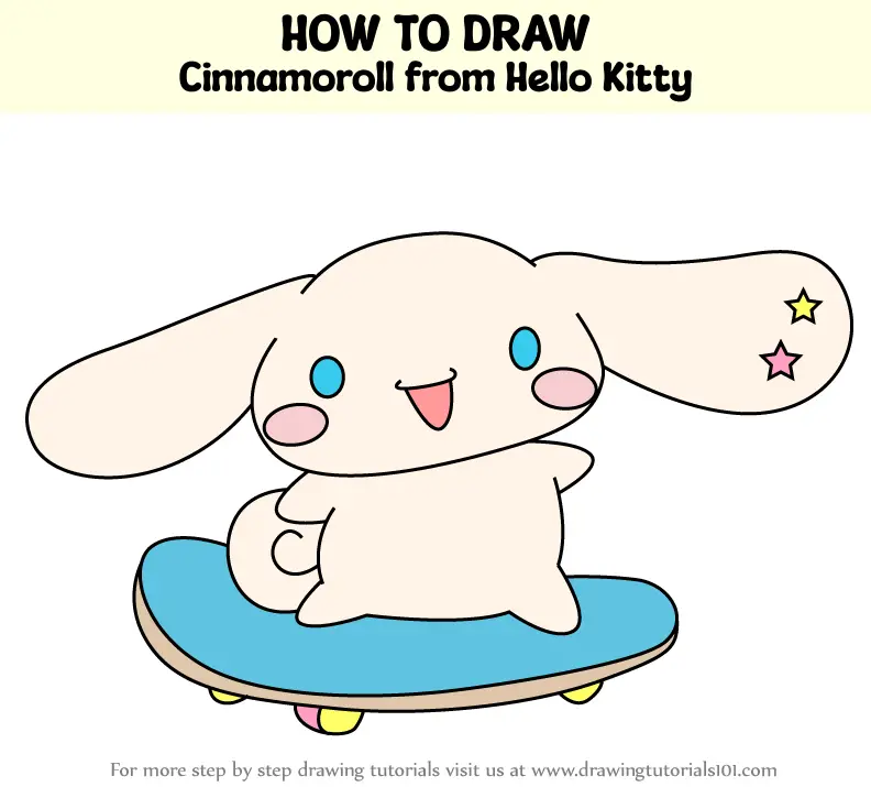 How to Draw Cinnamoroll from Hello Kitty (Hello Kitty) Step by Step