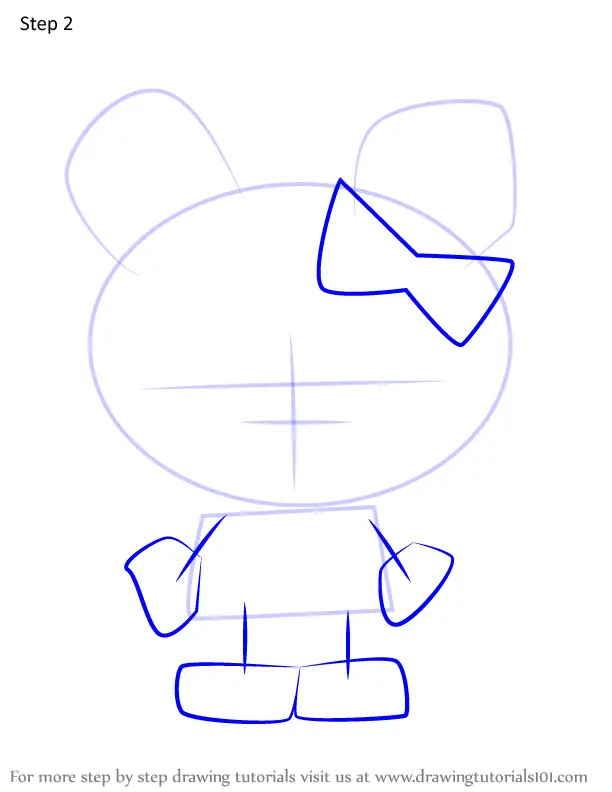 Learn How to Draw Ichigoman from Hello Kitty (Hello Kitty) Step by Step :  Drawing Tutorials