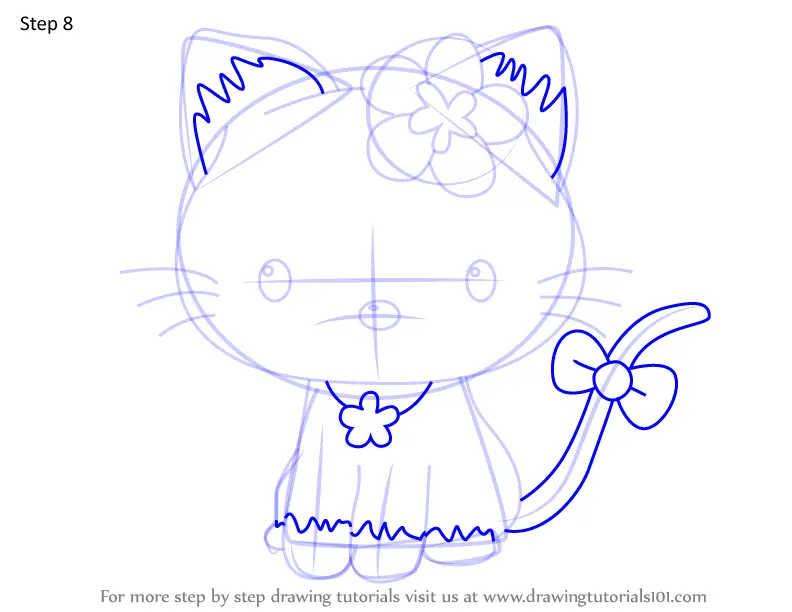 Learn How to Draw Ichigoman from Hello Kitty (Hello Kitty) Step by Step :  Drawing Tutorials