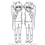How to Draw Ile and Nel from High School DxD