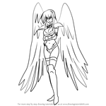 How to Draw Raynare from High School DxD