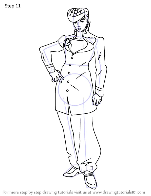 How To Draw Josuke From Jojos Bizarre Adventure Jojos Bizarre