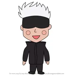 How to Draw Chibi Gojo from Jujutsu Kaisen