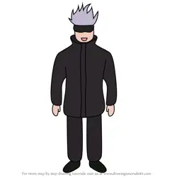 How to Draw Cute Gojo from Jujutsu Kaisen