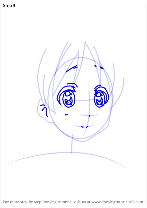 How to Draw Ui Hirasawa from K-ON!! (K-ON!!) Step by Step ...