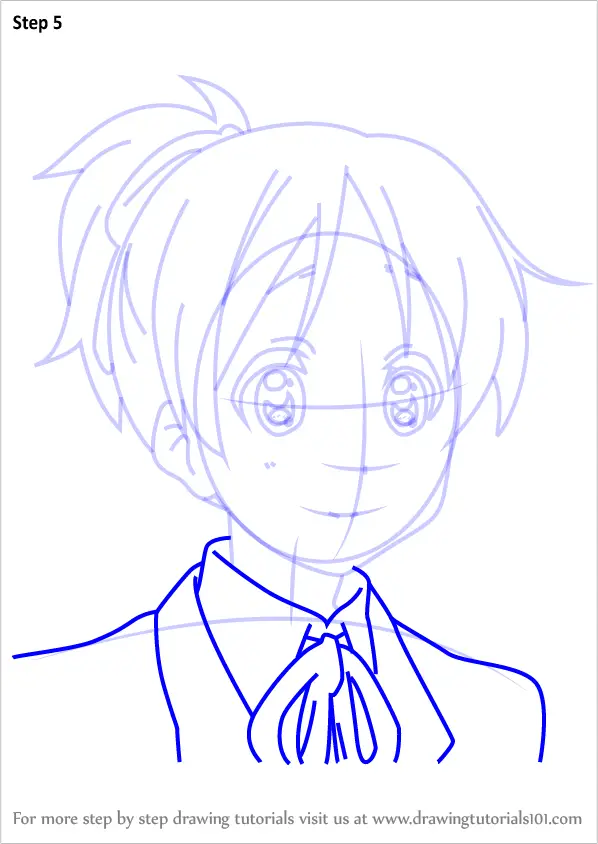 How to Draw Ui Hirasawa from K-ON!! (K-ON!!) Step by Step ...