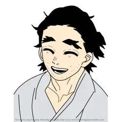 How to Draw Keizo from Kimetsu no Yaiba