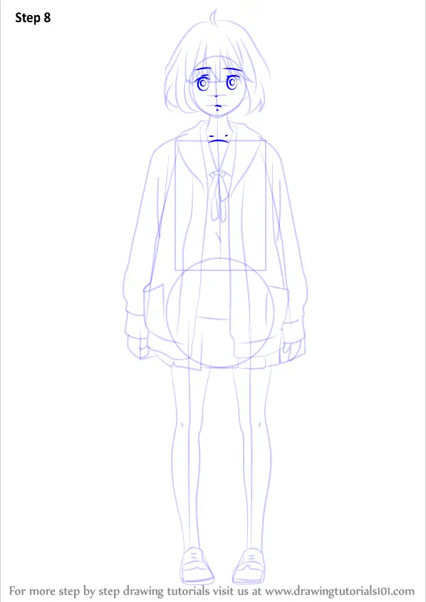 How to Draw Mirai Kuriyama from Kyoukai no Kanata (Kyoukai no Kanata ...