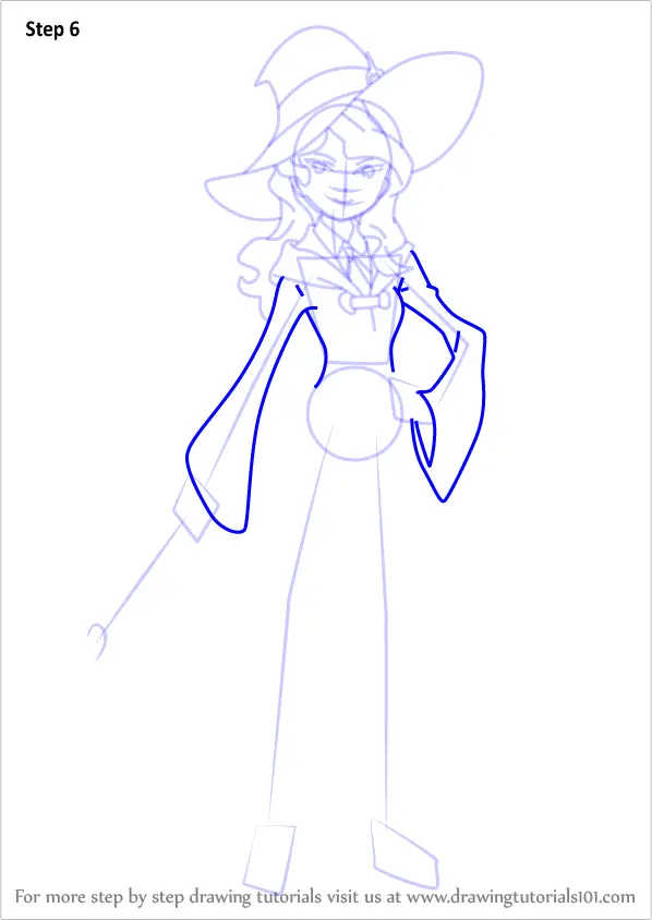 How to Draw Diana Cavendish from Little Witch Academia (Little Witch ...